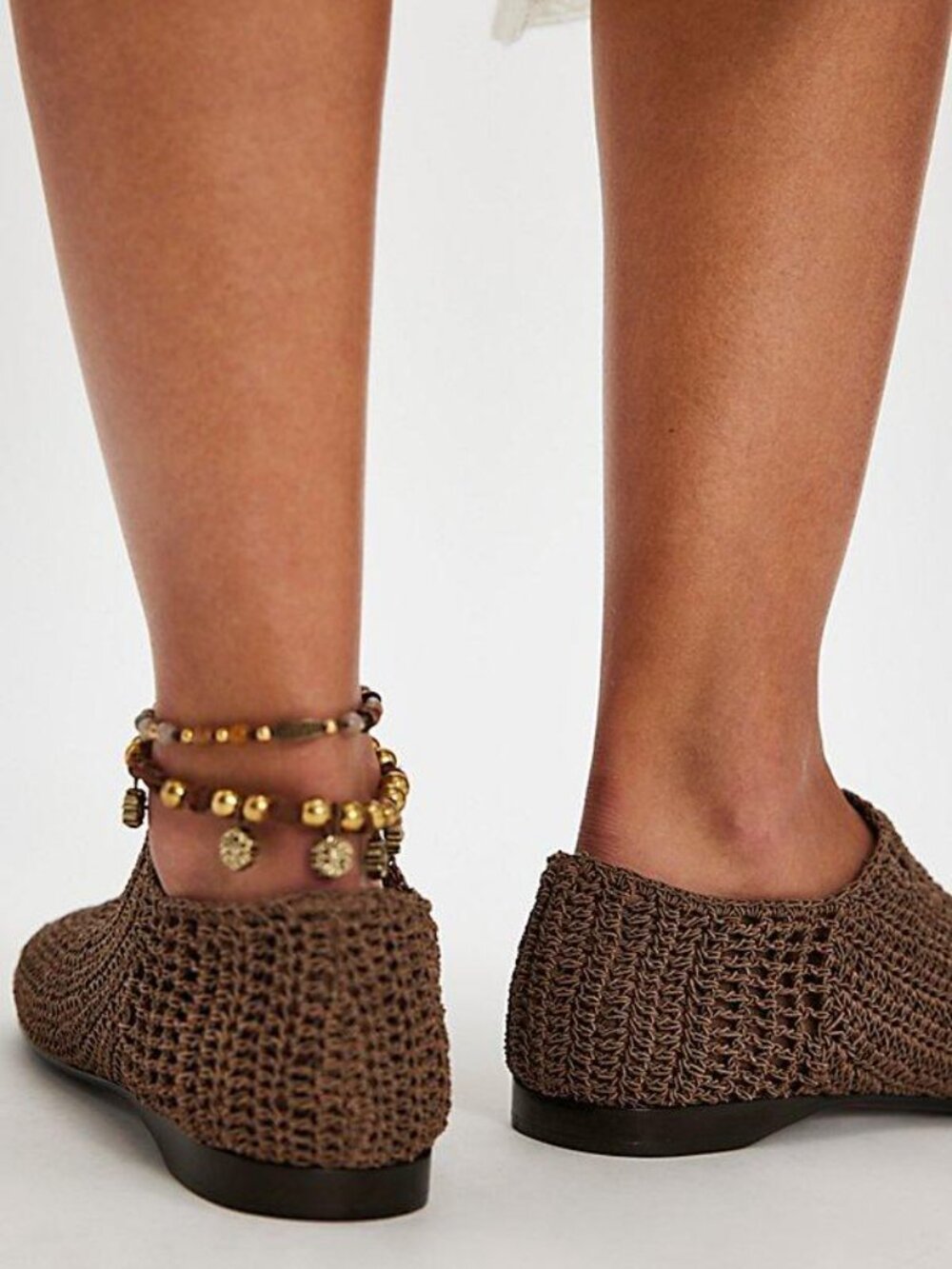 NEW Jeffrey Campbell Figure Eight Crochet Flats - Picture 3 of 7
